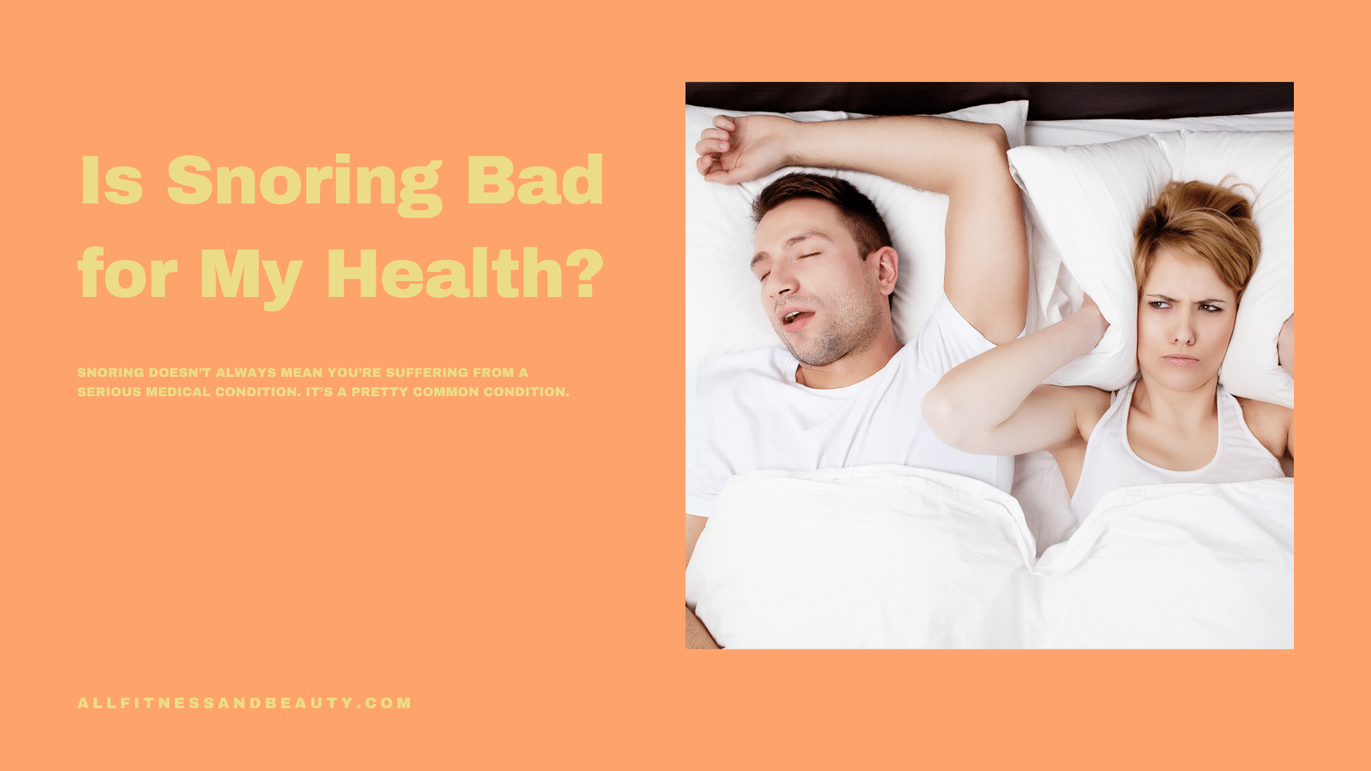 is snoring bad for my health