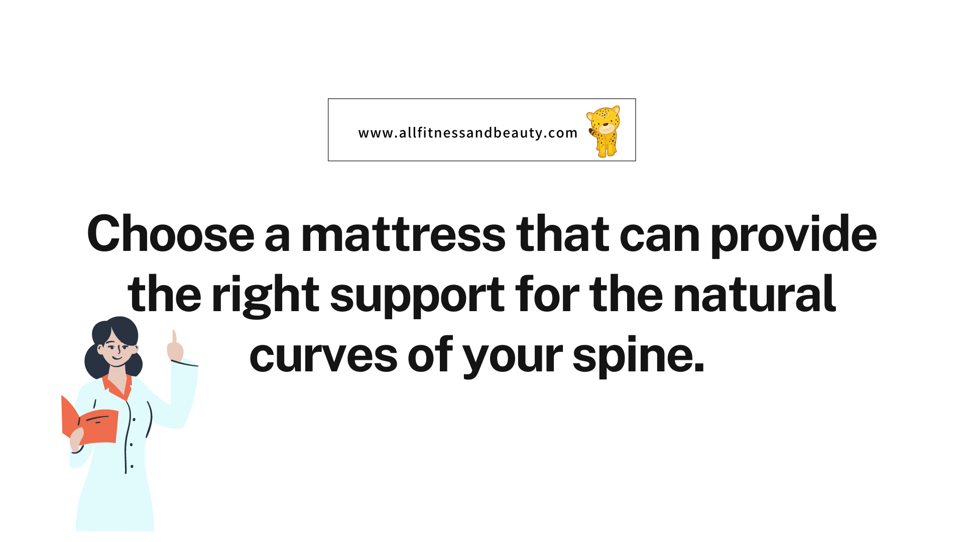 Mattresses for Good Posture - right support for spine natural curves