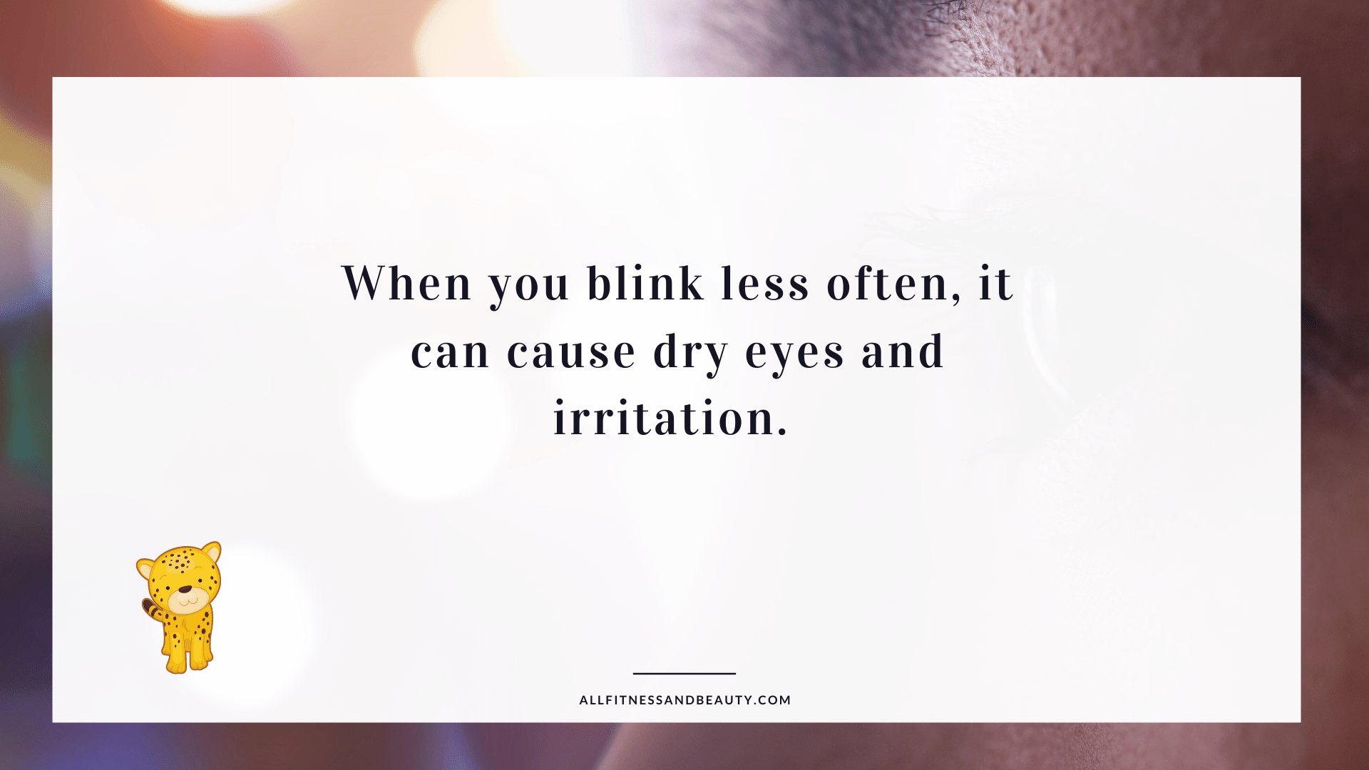 eye strain headaches - blinking less often