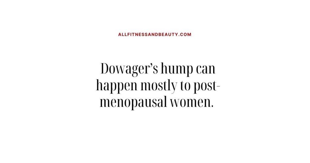 can a posture corrector help dowager’s hump -- post menopausal women