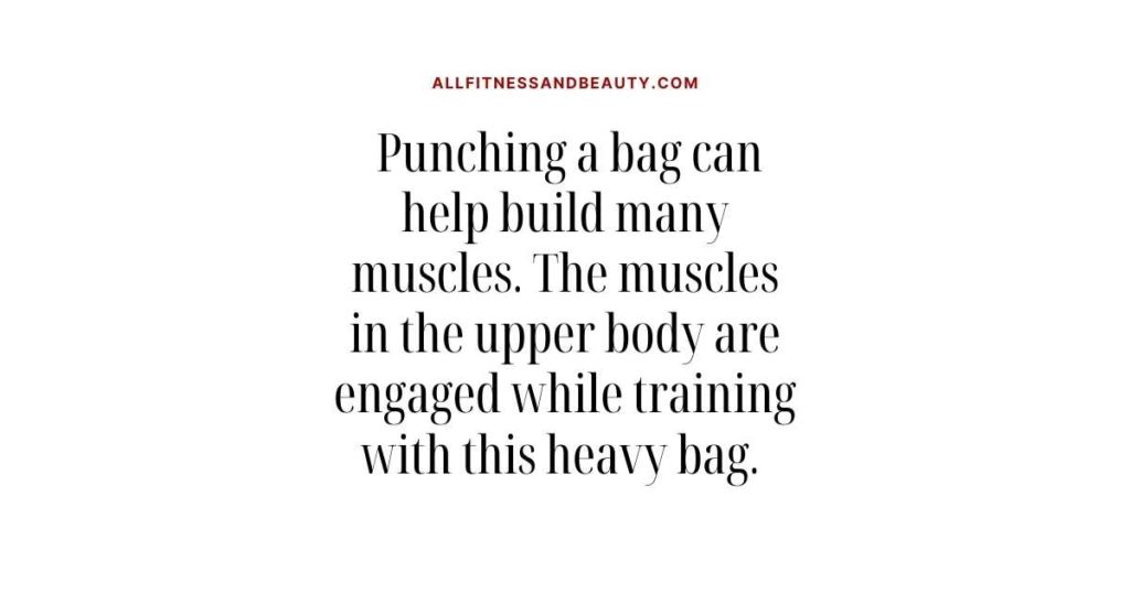 Are Punching Bags Good Exercise -- building muscles
