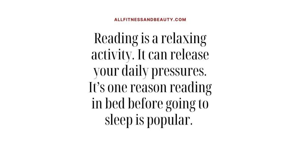 good posture when reading a book -- reading is relaxing