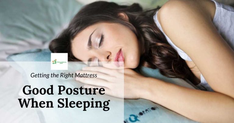 good posture when sleeping