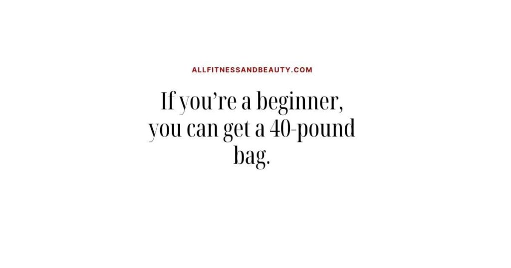 how much are punching bags -- beginner