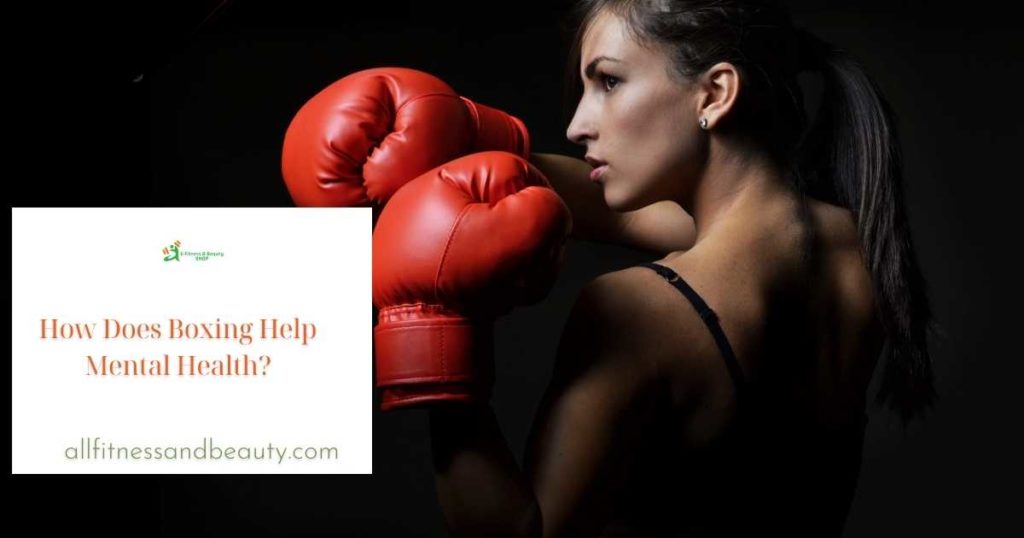 Boxing is a popular sport. It’s not just a sport but it’s also a hobby for many people. You can’t blame them because it offers a lot of benefits. Most people think that its benefits are related only to the physical health of the boxer. But some of them are actually associated with mental health. How does boxing help mental health?    Let’s find out.    How Does Boxing Help Mental Health?  Relieve Stress and Anger Every person has to deal with anger and stress at some point. But if you are dealing with them every day and you are not finding a solution, your overall health will be significantly affected.    There are many ways to relieve stress. One is by working out. Exercising can pump up your endorphins so you can have a sense of euphoria. In that case, it replaces stress with happiness.    You may also consider physical venting as a stress reliever. And boxing can be beneficial because you can punch the bag.    In other words, stress relief is one of the mental health benefits that boxing can offer. When you punch a bag, for instance, you can fight against stress. It can help you calm down while you get exercise, which gives you the endorphins or runner’s high.    Boxing is a great solution to help you blow off your stream without actually hurting anyone.   See Also: How to Workout with a Boxing Bag? Boosts Confidence  This is also a great way to boost your confidence. With every punch that you make, you feel more skillful and powerful, which can help in developing confidence. Building confidence can massively benefit your mental health.    As your boxing skills are improved, you’ll feel more confident about yourself. When you get better at something, you feel good.    Improving your confidence is one of the mental health benefits that you need to consider. If your confidence is high, you’re more willing to try new things. You won’t be shy about meeting new people.    With high confidence, you can improve your personal and professional life.   Enhances Concentration  Boxing requires various techniques. For instance, you need to focus on your footwork and precise punch placement. To perfect your techniques, you need to have a great deal of concentration.    When you regularly box, you are forcing your mind to focus on improving your skills. This can be applied to various aspects of your life.    As you continue to box, you will find it easier to focus on the task at hand. You can fight distractions, no matter how plenty they are.    With improved concentration, you can perform your task more efficiently.    And if you wish to improve in this area, boxing is definitely a great choice.  See Also: Do Punching Bags Wear Out?   Fights Depression  Millions of people around the world are suffering from anxiety and depression. There are medications that can help these conditions. However, many doctors recommend exercise as a way to combat them.    Boxing frequently can encourage your body in producing more endorphins. In other words, you will feel happier and more satisfied. This is something that you don’t feel when you are depressed or anxious. More about it later.   Thus, if you develop symptoms of depression and anxiety, you might want to start boxing or commence a workout routine.    Does Boxing Help with Anxiety?  For many people, boxing can help with anxiety. One of the reasons is that it can improve your mood.    As you hit your target over and over again, you will feel happier. This is a form of exercise that can release happy hormones.    Since boxing is an exercise, it lowers the body’s stress hormones, resulting in your mood improving. As you continue this exercise, you will feel more relaxed. Your sleep will also get better.    And we all know that sleep can affect anyone’s mood. Without proper sleep, your mood will get worse. You’ll also be prone to anxiety and depression.    Another reason boxing is useful when you have anxiety is that it can help in releasing tension. Because you’re not punching anyone, you are relaxing tension in a safer way.    Thus, if you are anxious or stressed, try to get up and punch a bag. Doing so may help in activating good-feeling hormones. This may become a healthier outlet for you to work through your negative feelings.    How Does Boxing Help Depression?  Just like anxiety, depression can be alleviated with boxing. By the way, when we talk of boxing, we’re referring to punching a bag or a pad.    Before you even consider boxing as an exercise, make sure that you hire an instructor to teach you footwork basics.    By knowing the basics, you will know what foot to use when moving forward, backward, etc. You will also learn how to shift your weight onto your foot to punch.    Boxing is a combination of cardio exercise and movement patterns. The combination can have a huge impact on your depression or anxiety. The effects are also long-lasting. It means that they go beyond your boxing session.    For a long time now, aerobic exercise can help relieve depression. It can boost serotonin levels in the bloodstream. This leads to mood improvement so you will feel better.    However, it is important to remember that if your anxiety or depression is the result of trauma, the atmosphere in a boxing gym can be depressing for you. It may also trigger your symptoms.    Thus, before you even go boxing, consult a therapist first. Your therapist understands your trauma and provides you with the right treatment.    It can be that the therapy involves boxing and other exercises. Although boxing is a good stress reliever, it may still be necessary to talk to a therapist if your anxiety or depression is the result of becoming a victim of violence or witnessing violence to others.    And if your therapist recommends boxing as a form of therapy, you may not need to go to a boxing gym. You can always choose to have your own boxing gym at your home. All you need is a punching bag and a pair of gloves.    Summary  How does boxing help mental health? It can help in a lot of ways as it can boost mood, confidence, etc. If you want to create a boxing gym at home, there are affordable punching bags that you can purchase here.