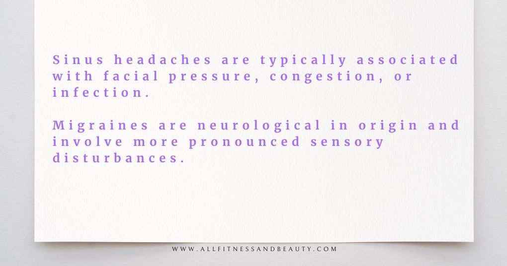 facts about sinus headaches and migraines