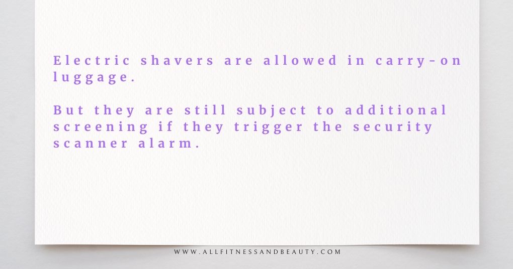 information about electric shavers